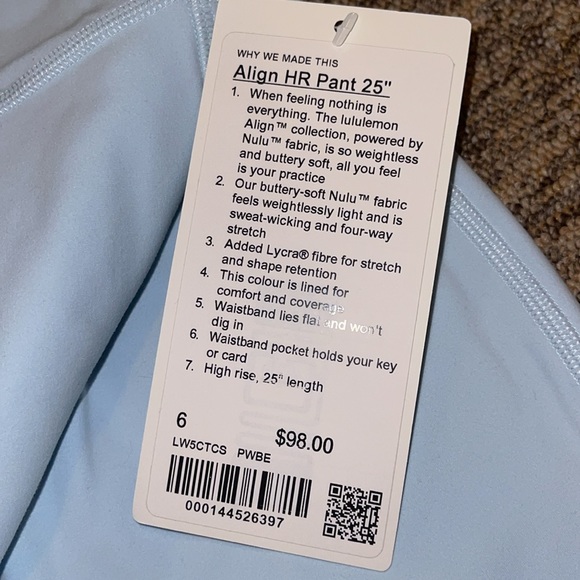 NWT Lululemon Leggings - Picture 3 of 3